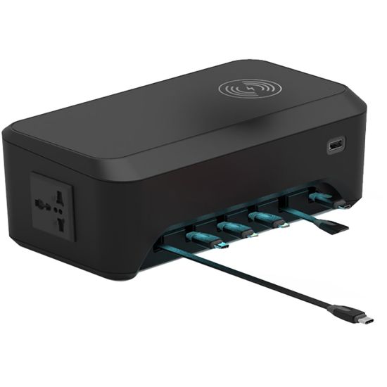 Picture of ChargeTech CS9 Desktop Charging Station, Black, CT-300016