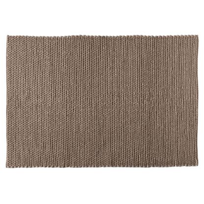 Picture of Baxton Studio Colemar Handwoven Wool Dori Blend Area Rug, 5-1/4ft x 7-1/2ft, Brown