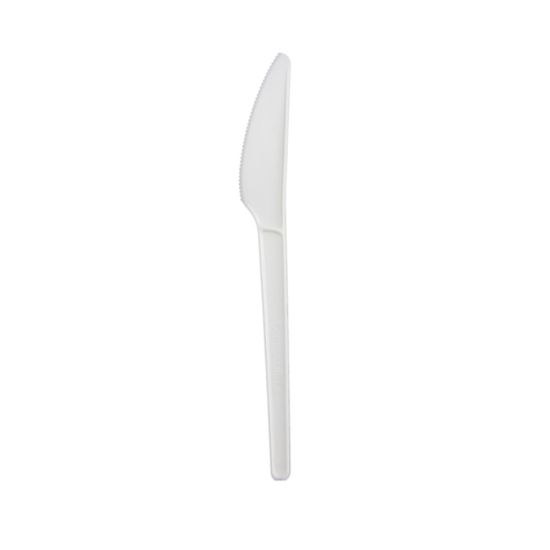 Picture of Stalk Market Compostable Cutlery Knives, Pearlescent White, Pack of 1000