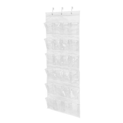 Picture of Honey-Can-Do Over-The-Door 24-Pocket Closet Organizer, 57inH x 21inW x 2 1/2inD, White