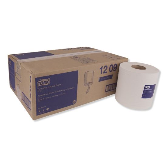 Picture of Tork 2-Ply Centerfeed Paper Towels, 500 Sheets Per Roll, Pack Of 6 Rolls