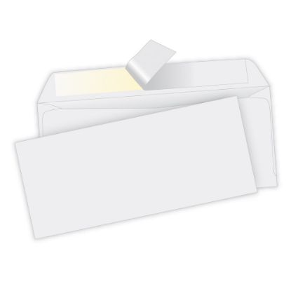 Picture of Quality Park #10 Redi-Strip Business Envelopes, Gummed Seal, White, Box Of 500