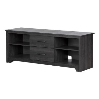 Picture of South Shore Fusion TV Stand With Drawers, 22-1/2inH x 59-1/4inW x 17-3/4inD, Gray Oak