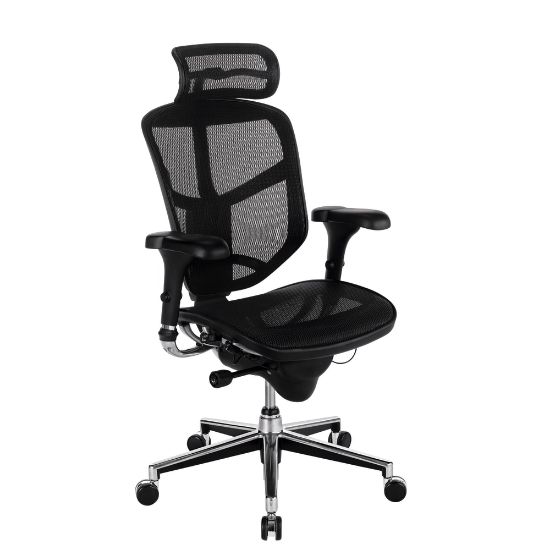 Picture of WorkPro Quantum 9000 Series Ergonomic Mesh High-Back Executive Office Chair, Black, BIFMA Compliant