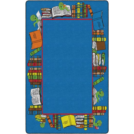 Picture of Flagship Carpets Bookworm Border, Rectangle, 7ft 6in x 12ft, Multicolor