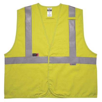 Picture of Ergodyne GloWear Flame-Resistant Hi-Vis Safety Vest, Class 2, 4X/5X, Lime, 8261FRHL