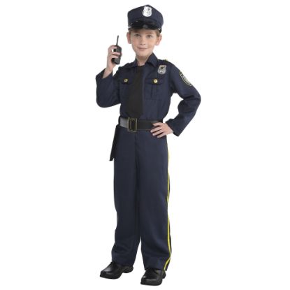 Picture of Amscan Police Officer Boys Halloween Costume, Large, Blue