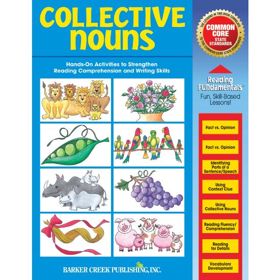 Picture of Barker Creek Grammar Activity Book, Collective Nouns, Grades 1 To College