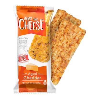 Picture of Just The Cheese Aged Cheddar Bars, 0.08 Oz, 2 Bars Per Pack, Carton Of 24 Packs