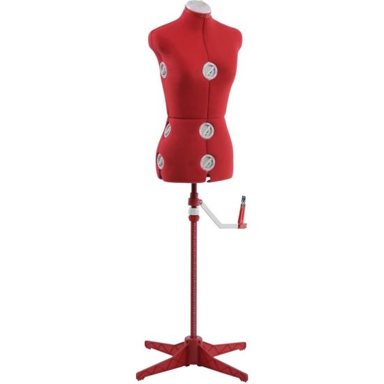 Picture of Singer Adjustable Female Dress Form, Small/Medium, Red