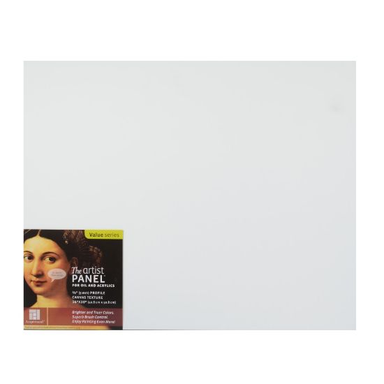 Picture of Ampersand Artist Panel Canvas Texture Flat Profile, 16in x 20in, 3/8in, Pack Of 2