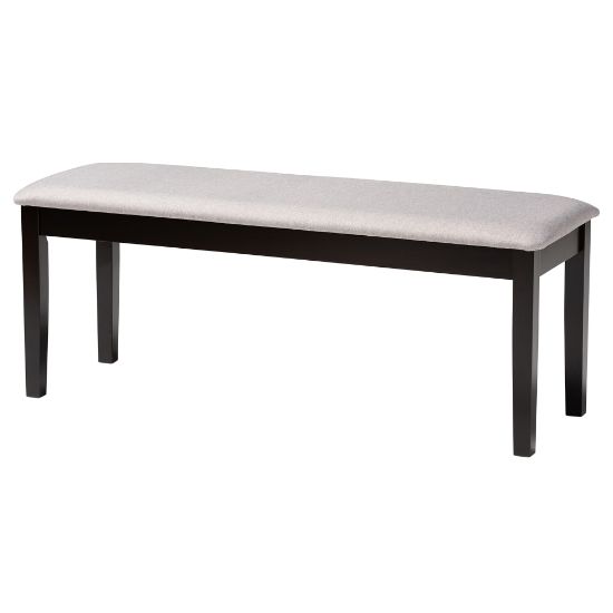 Picture of Baxton Studio Teresa Dining Bench, Dark Brown/Gray