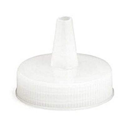 Picture of Tablecraft Squeeze Bottle Natural Cone TipTops, White, Set Of 12 Tops