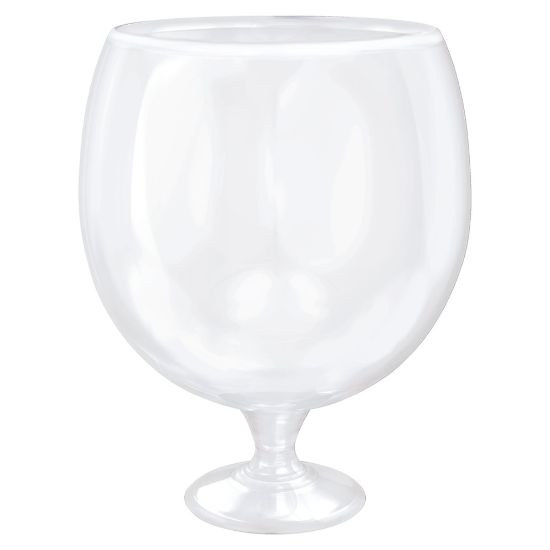 Picture of Amscan Plastic Jumbo Drinking Glasses, 102.4 Oz, Clear, Pack Of 2 Drinking Glasses