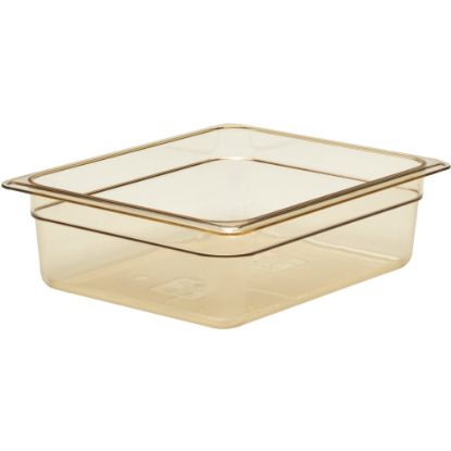 Picture of Cambro H-Pan High-Heat GN 1/2 Food Pans, 4inH x 10-7/16inW x 12-3/4inD, Amber, Pack Of 6 Pans