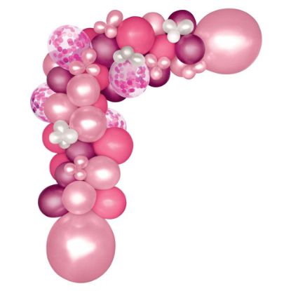 Picture of Amscan Balloon Garland Kit, 24in, Pink, Pack Of 70 Balloons