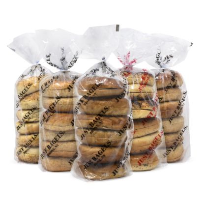 Picture of Just Bagels Assorted Bagels, Assorted Flavors, 6 Bagels Per Pack, Case Of 5 Packs