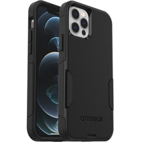 Picture of OtterBox Commuter Series Antimicrobial Case For Apple iPhone 12, iPhone 12 Pro Smartphone, Black