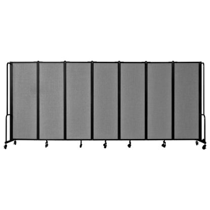 Picture of National Public Seating Room Divider, 7-Section, 72inH x 27inW x 164inD, Gray