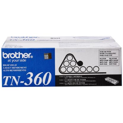 Picture of Brother TN-360 Black Toner Cartridge, TN-360BK