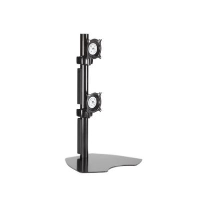 Picture of Chief Vertical Table Stand Dual Monitor Mount - TV Height Range 10-20in - Black - Stand - for dual flat panel - steel - black - desktop