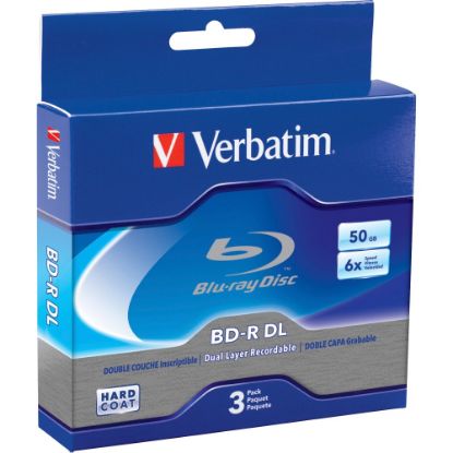 Picture of Verbatim - 3-Pack 6x BR-R DL Disc Spindle