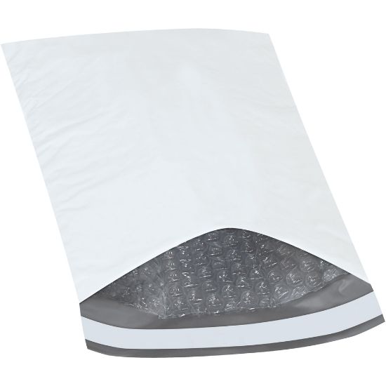 Picture of Partners Brand Bubble-Lined Poly Mailers, 6 1/2in x 10in, White, Box Of 250