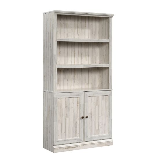 Picture of Sauder Select 70inH 5-Shelf Bookcase With Doors, White Plank