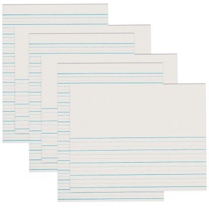 Picture of Pacon Newsprint Handwriting Paper, Skip-A-Line, 8-1/2in x 11in, White, Grades 2-3, 500 Sheets Per Pack, Set Of 3 Packs