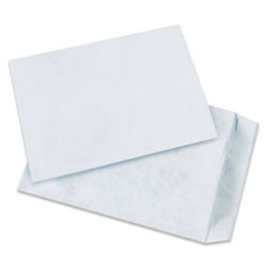 Picture of Tyvek Envelopes, 7 1/2in x 10 1/2in, End Opening, Plain White, Pack Of 100