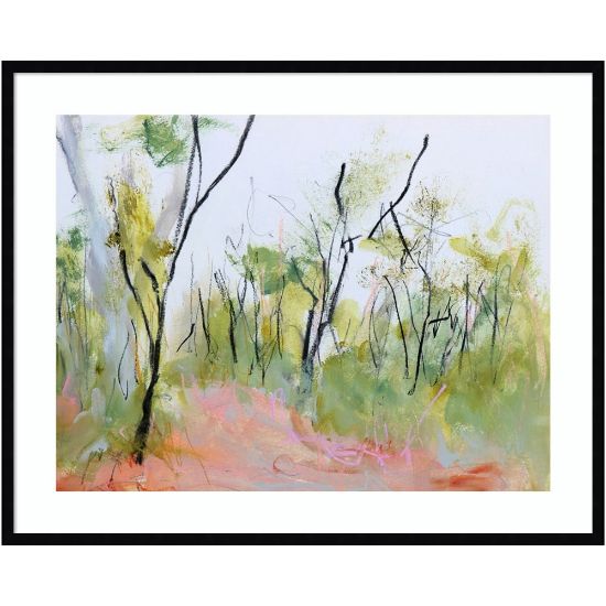 Picture of Amanti Art Loop Trail Through Swamp Oak Woodland by Ann Gordon Wood Framed Wall Art Print, 41inW x 33inH, Black