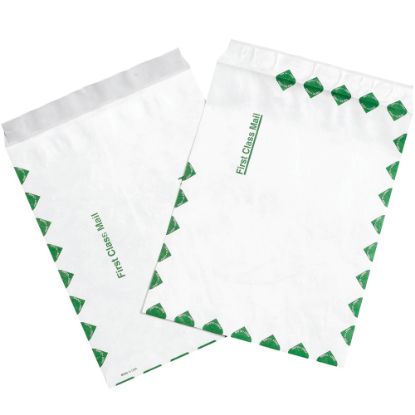 Picture of Tyvek Envelopes, 10in x 13in, End Opening, First-Class White, Pack Of 100