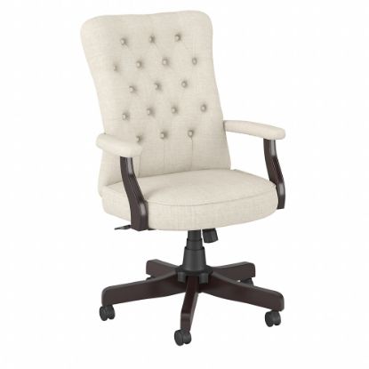 Picture of Bush Business Furniture Arden Lane High-Back Tufted Office Chair With Arms, Cream Fabric, Standard Delivery