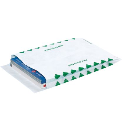 Picture of Tyvek Envelopes, Expandable, 10in x 13in x 1 1/2in, End Opening, First-Class White, Pack Of 100