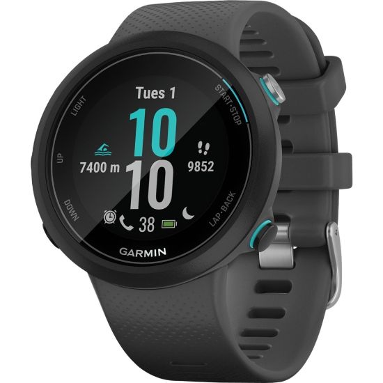 Picture of Line Garmin Swim 2 Smart Watch - Heart Rate Monitor, Accelerometer - Clock Display, Alarm, Timer, Stopwatch, Calendar, Music Player - 1in - TFT LCD - Touchscreen - GPS - 168 Hour - Slate