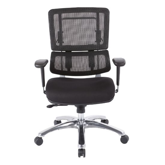 Picture of Pro-Line II Pro X996 Vertical Mesh High-Back Chair, Black/Coal Black FreeFlex/Polished Aluminum