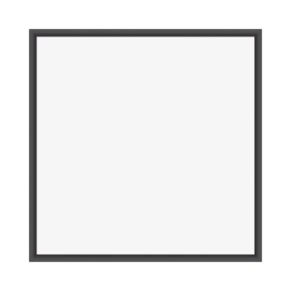 Picture of U Brands Magnetic Dry-Erase Board, 35in x 35in, Black Wood Frame