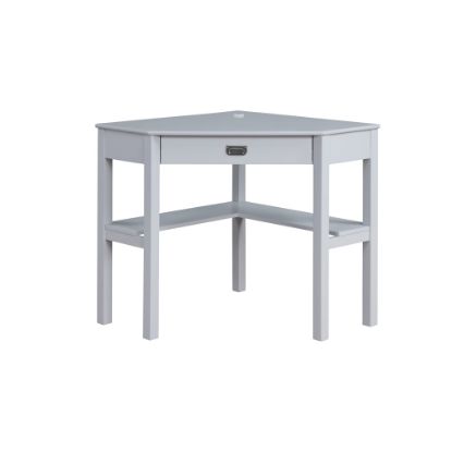 Picture of Linon Ari 29inW Home Office Corner Writing Desk, Gray