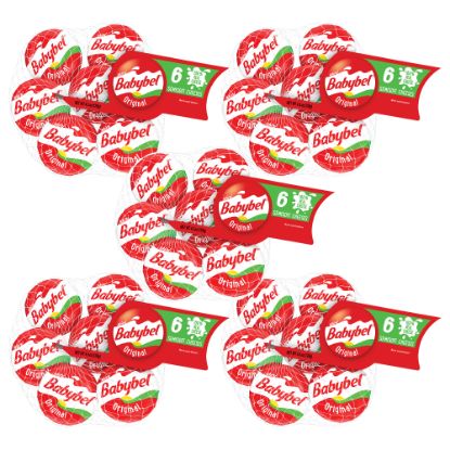 Picture of Babybel Mini Original Cheese Wheels, 1 Oz, 6 Wheels Per Pack, Case Of 5 Packs