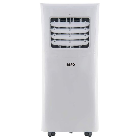 Picture of NEPO 10,000 BTU Portable AC, Cool, Fan And Dehumidifier With Self Evaporator And Remote, 28-1/4in x 13in, White