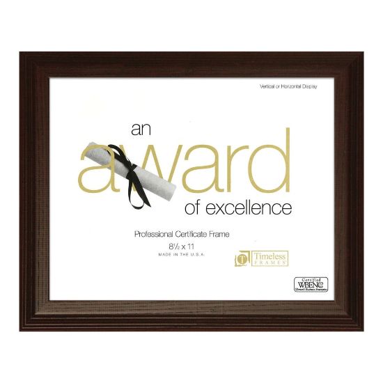 Picture of Timeless Frames Englewood Award Frame, 8 1/2in x 11in, Cordovan