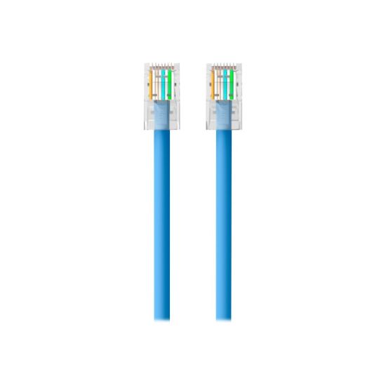 Picture of Belkin 10ft CAT6 Ethernet Patch Cable, RJ45, M/M, Blue - Patch cable - RJ-45 (M) to RJ-45 (M) - 10 ft - CAT 6 - blue