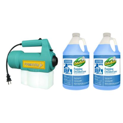 Picture of OdoBan Fogmaster Jr. Electric Handheld Fogger & Fogging Deodorizer, Fresh Scent, 128 Oz, Case Of 2 Bottles