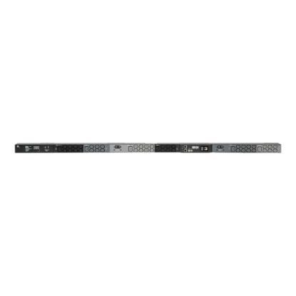 Picture of Tripp Lite 10kW 3-Phase Monitored PDU, LX Interface, 200/208/240V Outlets (42 C13/6 C19), LCD, NEMA L21-30P, 1.8m/6 ft. Cord, 0U 1.8m/70 in. Height, TAA - Power distribution unit (rack-mountable) - 24 A