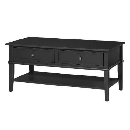 Picture of Ameriwood Home Franklin Coffee Table, Rectangular, Black