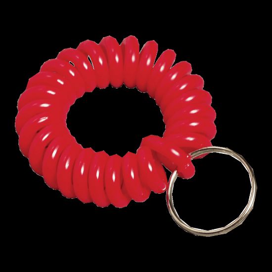 Picture of Baumgartens Wrist Coil Key Chain, Assorted Colors