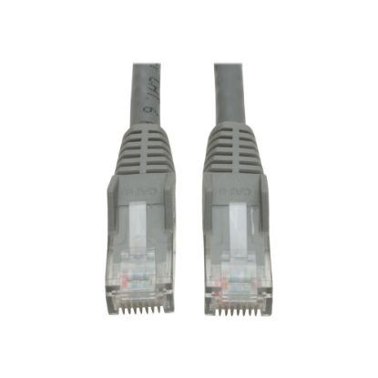 Picture of Tripp Lite Cat6 GbE Gigabit Ethernet Snagless Molded Patch Cable UTP Gray RJ45 M/M 35ft 35ft - Category 6 - 128 MB/s - 35.10 ft - Gray