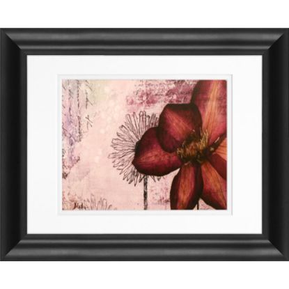 Picture of Timeless Frames Marren Framed Floral Artwork, 11in x 14in, Black, Pressed Flowers I