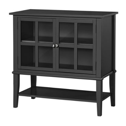 Picture of Ameriwood Home Franklin 2-Door Storage Cabinet, 2 Shelves, Black