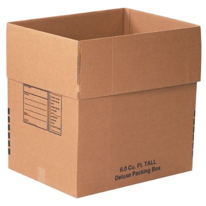 Picture of Office Depot Brand Deluxe Moving Boxes, 24in x 18in x 24in, Kraft, Pack Of 10